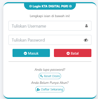 Register PGRI Kota Kupang - Persatuan Guru Republik Indonesia Cabang Kota Kupang